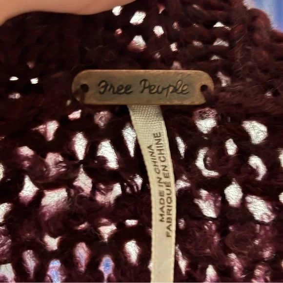 Free People Baltic Fair Isle Small Chunky Knit Sweater Winter - Picture 3 of 5